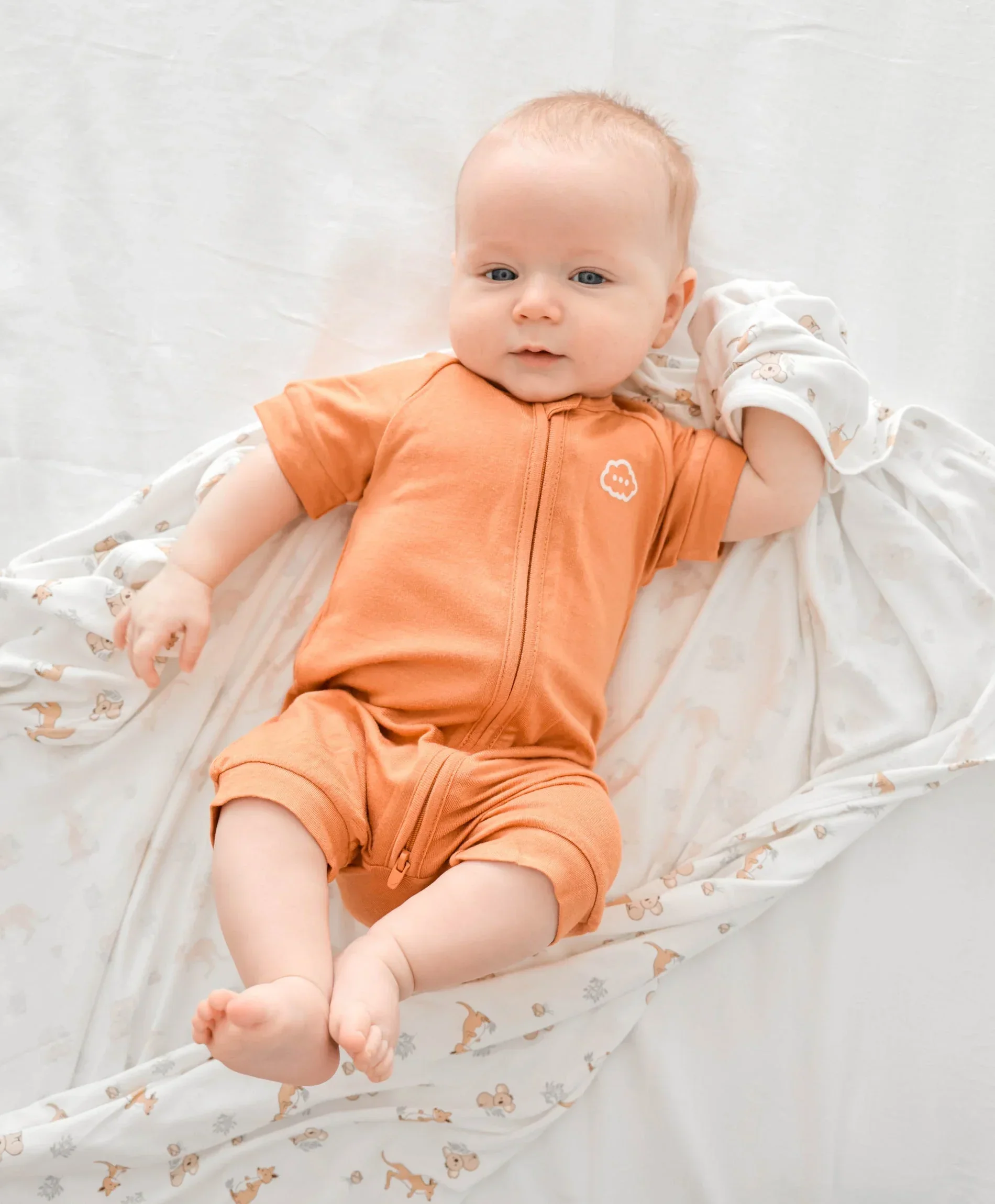 Bamboo Zip Romper - Ginger - Image 4