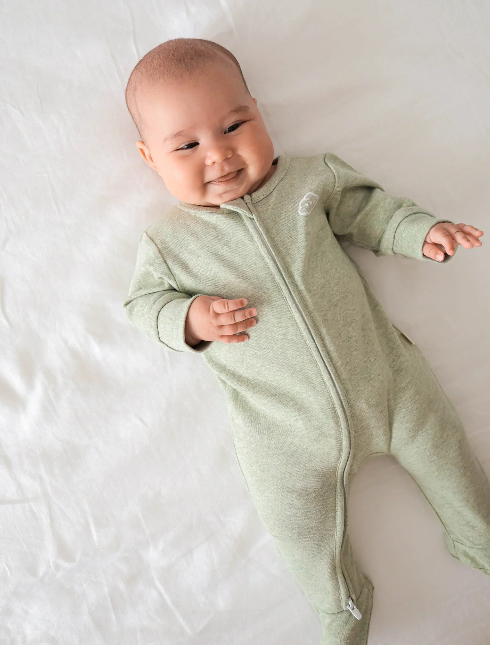 Organic Cotton 6PC Essentials Set - Heather Sage Green - Image 3