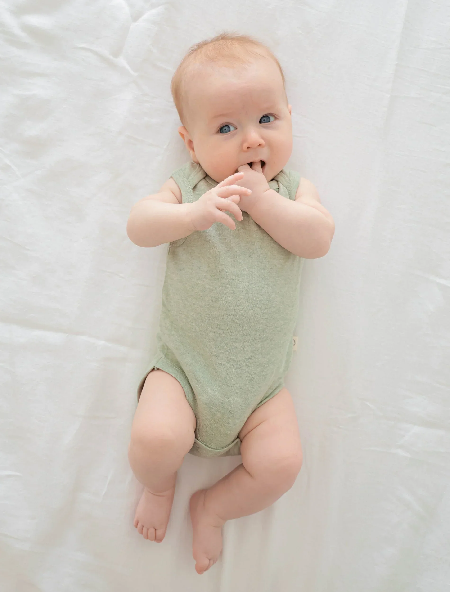 Organic Cotton 6PC Essentials Set - Heather Sage Green - Image 5