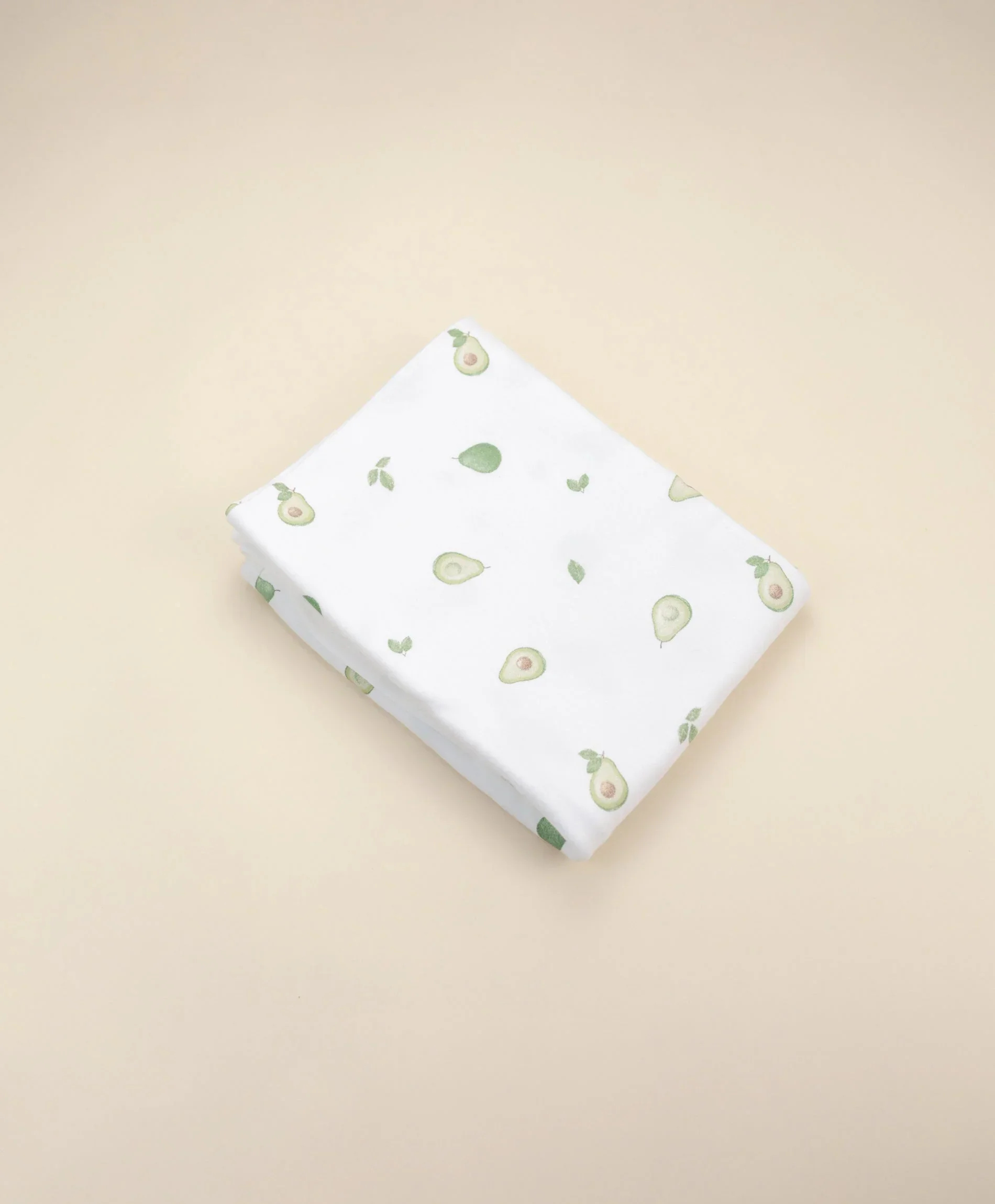 Organic Cotton Baby Swaddle Wrap - Avocados - Image 3