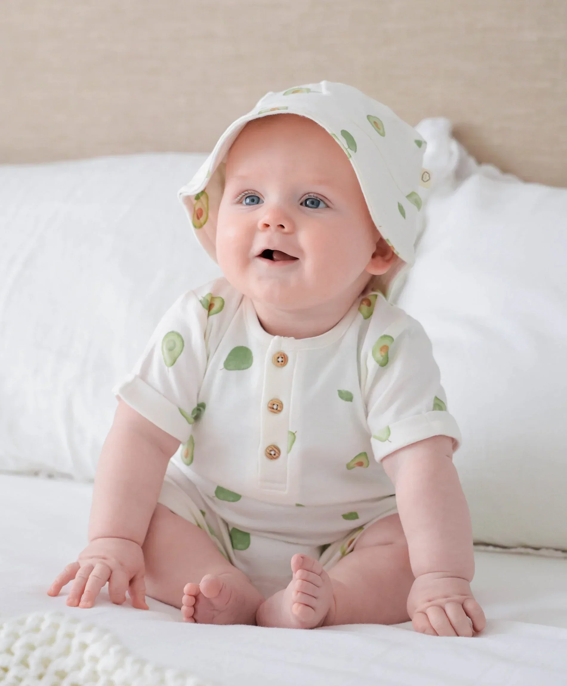 Organic Cotton Romper - Avocados - Image 9