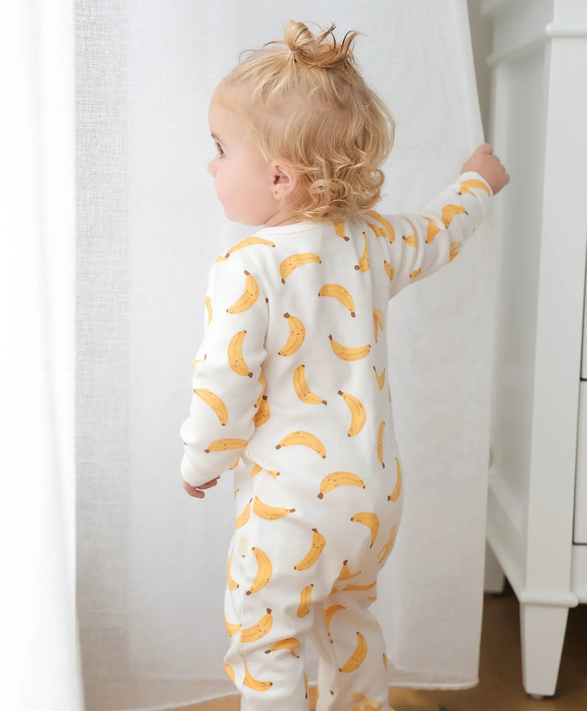 Organic Cotton Growsuit - Bananas - Image 3