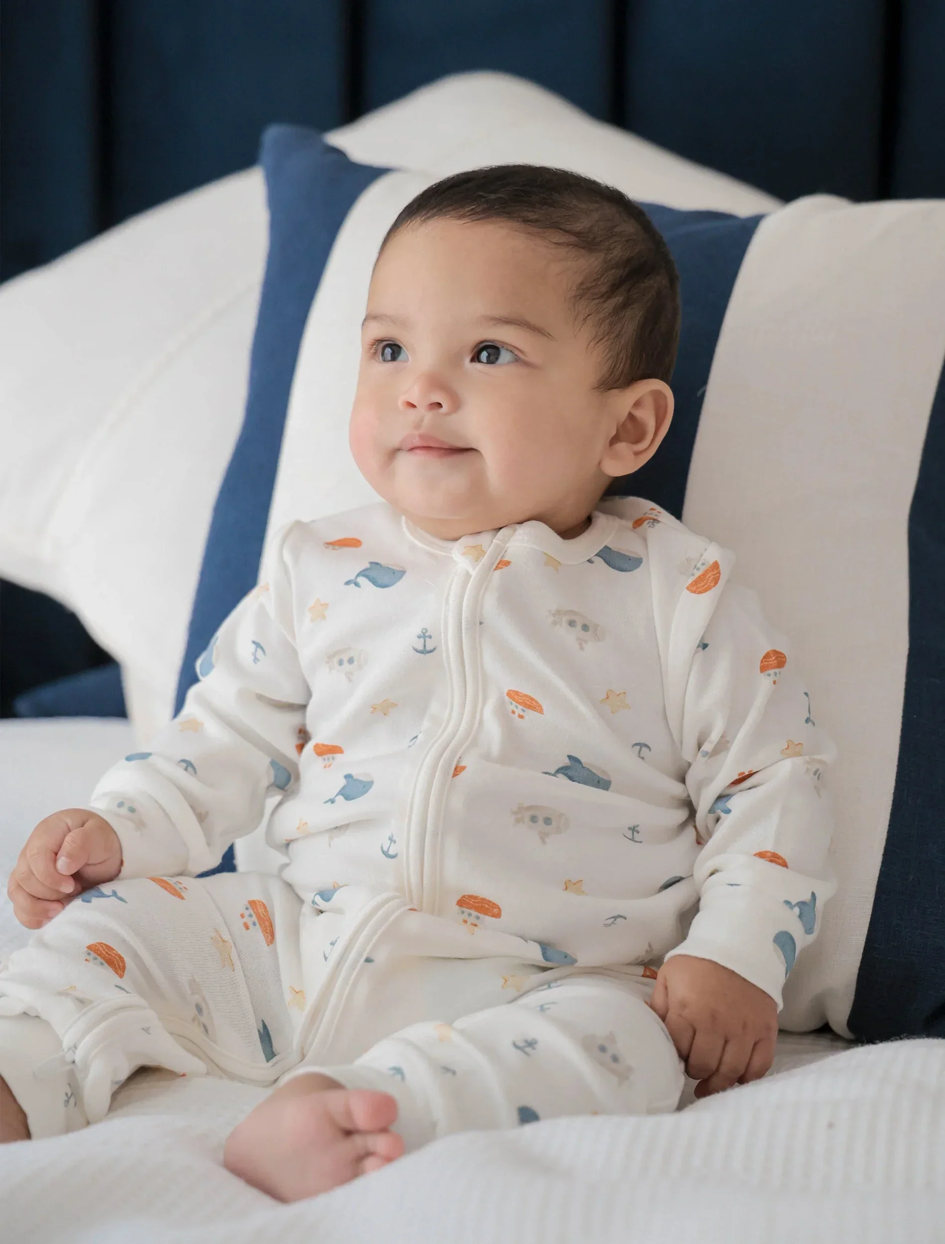 Organic Cotton Growsuit - Sea - Image 6