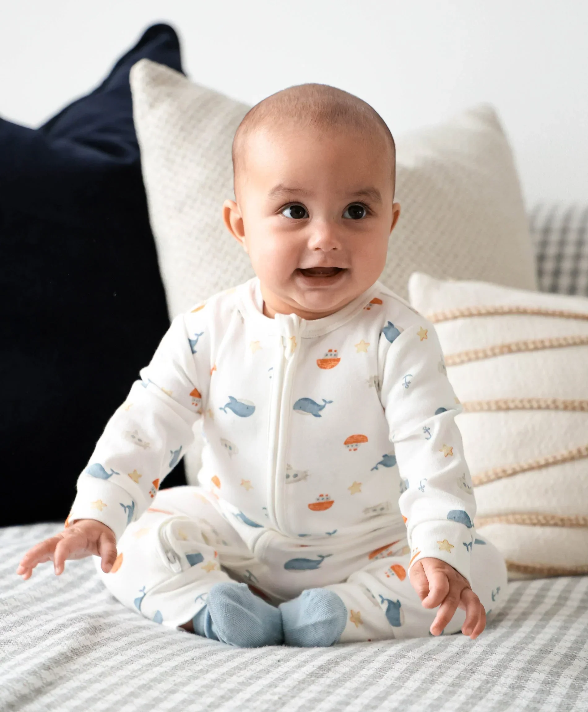 Organic Cotton Growsuit - Sea - Image 7