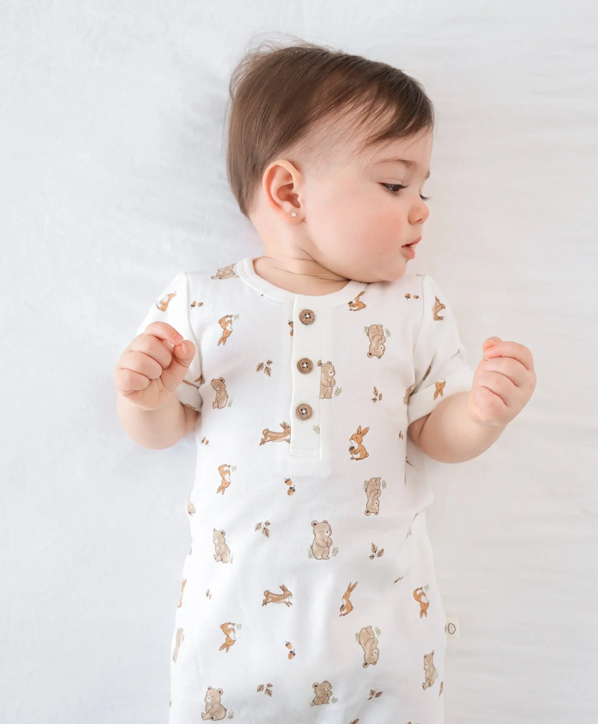 Organic Cotton Romper - Bear & Bunny - Image 6