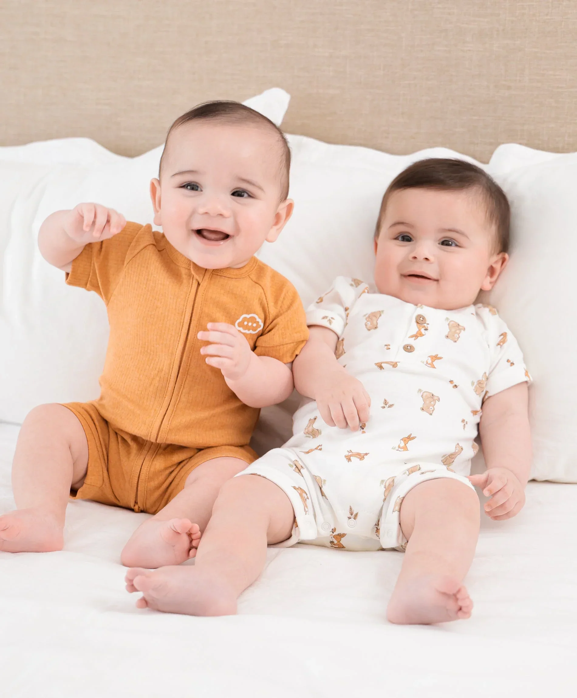 Organic Cotton Romper - Bear & Bunny - Image 8