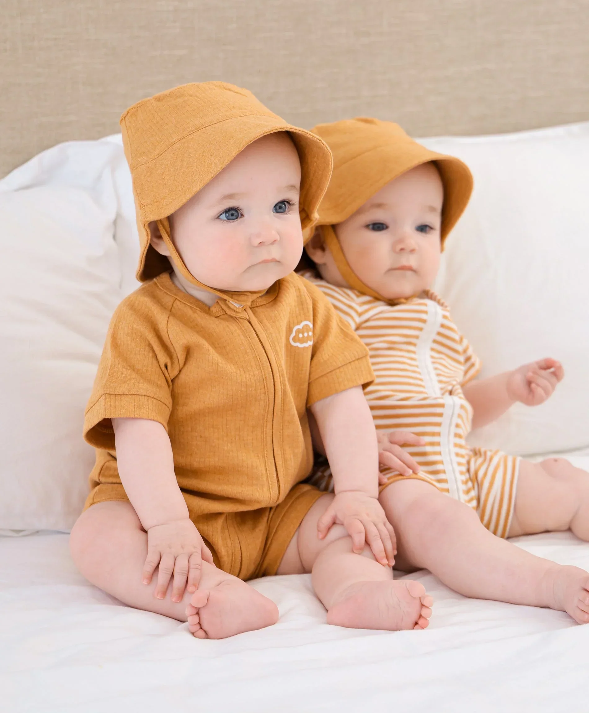Organic Cotton Bucket Sun Hat - Heather Caramel - Image 4