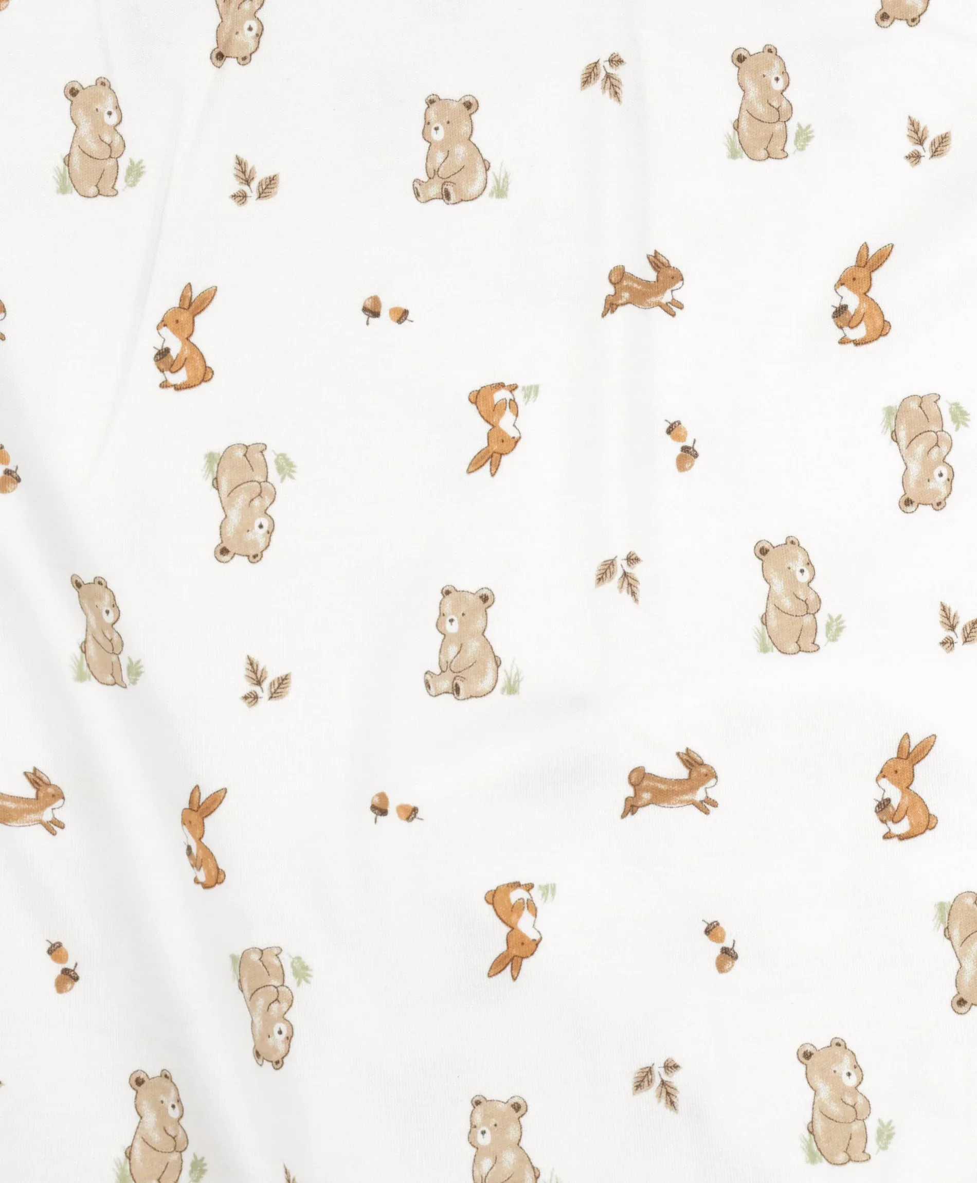 Organic Cotton Swaddle Wrap - Bear & Bunny - Image 3