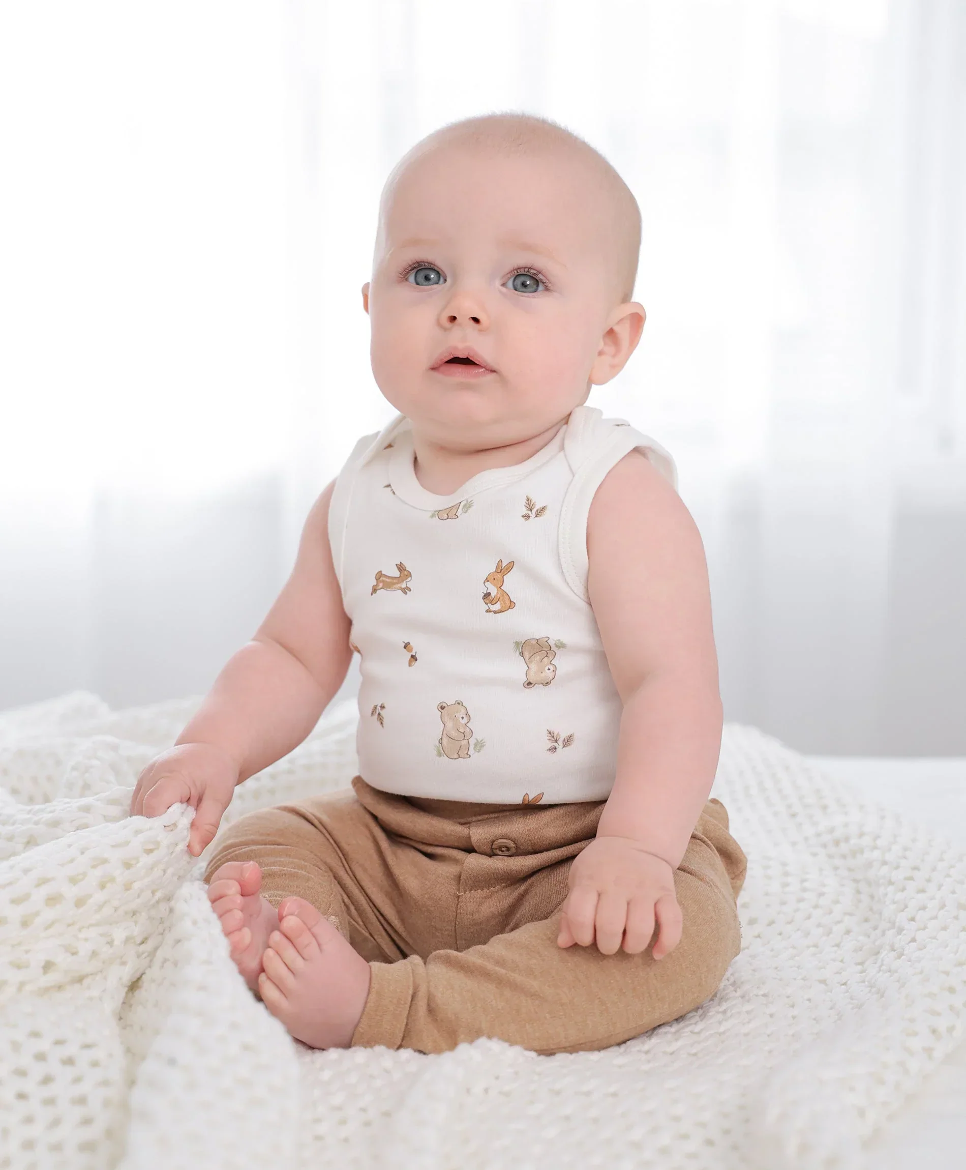 Organic Cotton Track Pants - Brown - Image 4