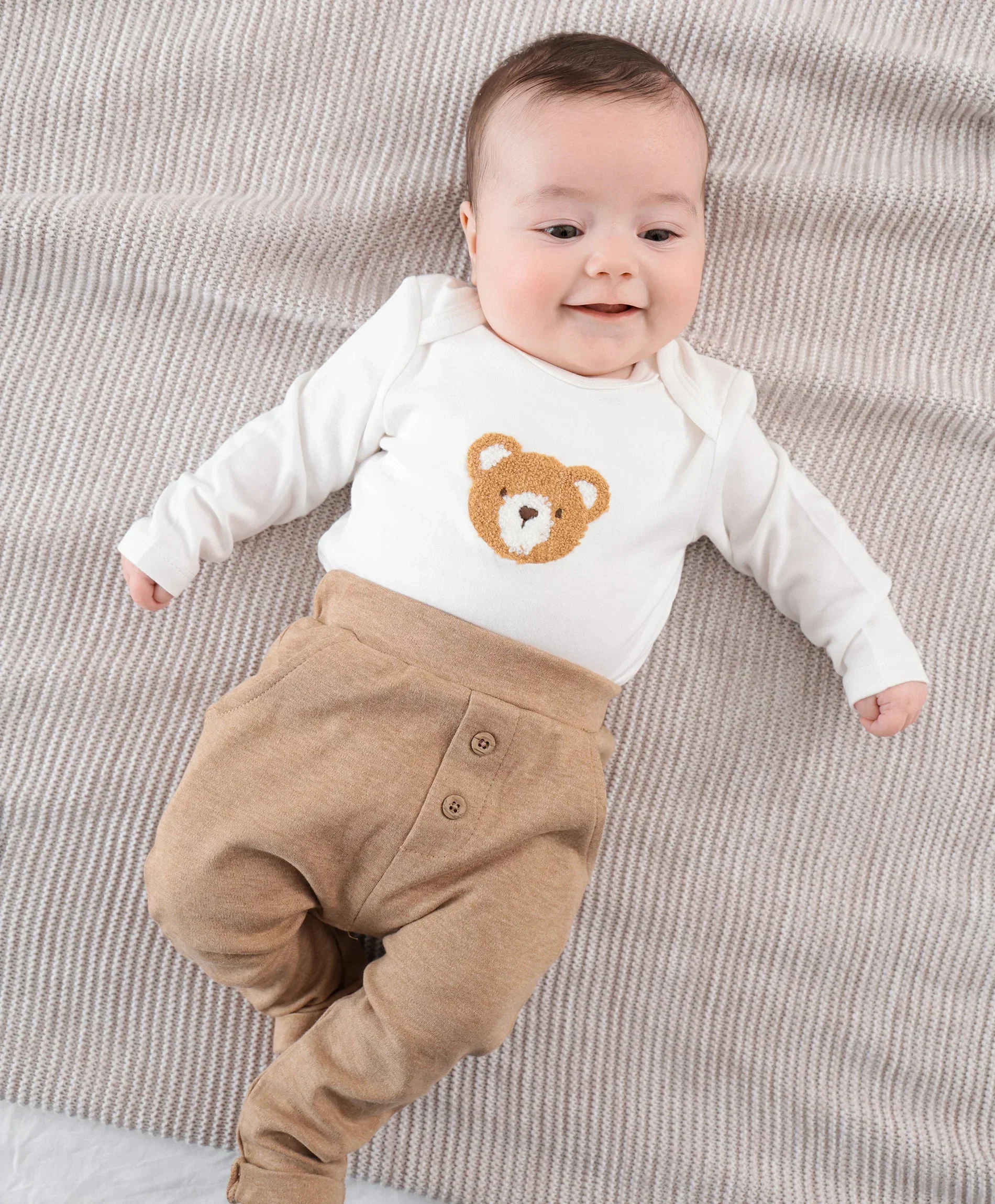 Organic Cotton Track Pants - Brown - Image 6