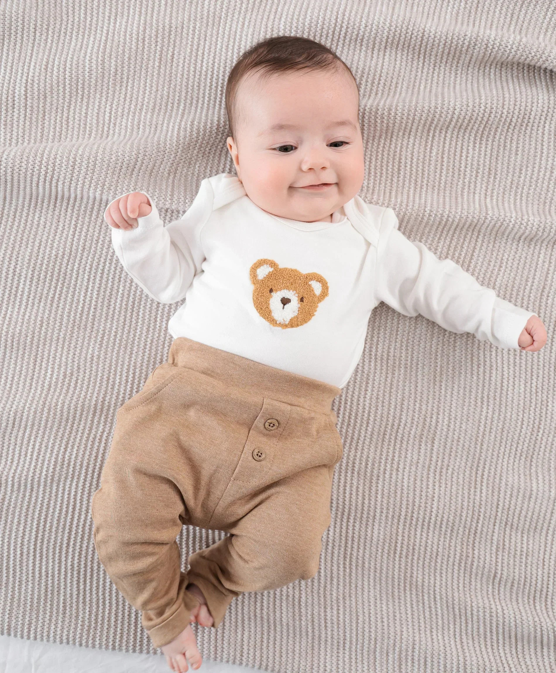 Organic Cotton Track Pants - Brown - Image 7